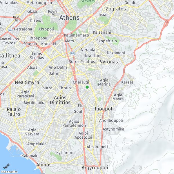 HERE Map of Σκιάθος Πόλη, Greece